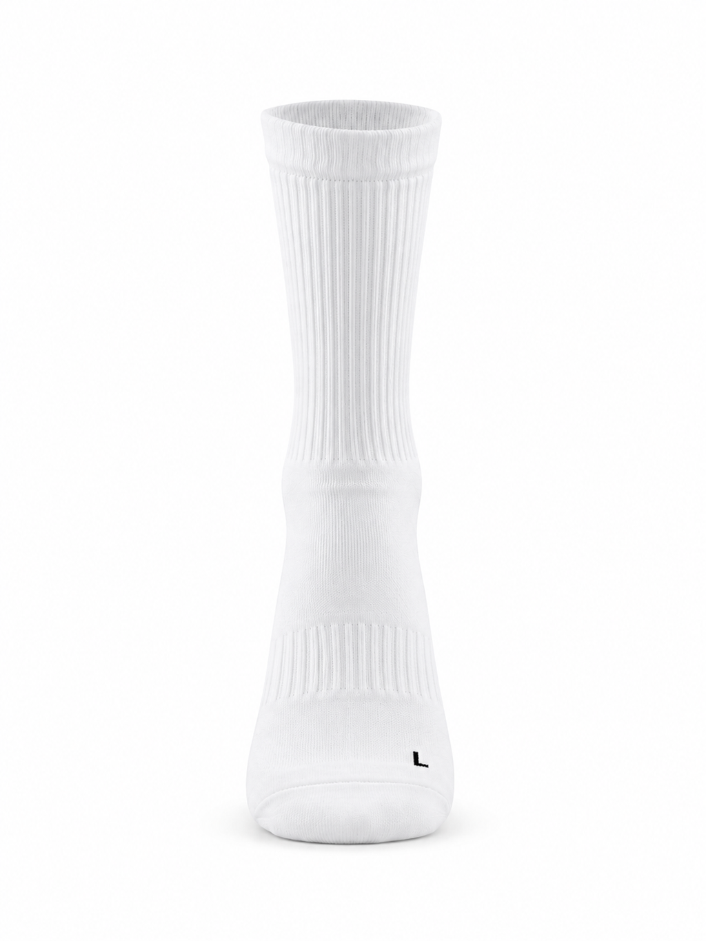 Court Performance Sock (White Black)