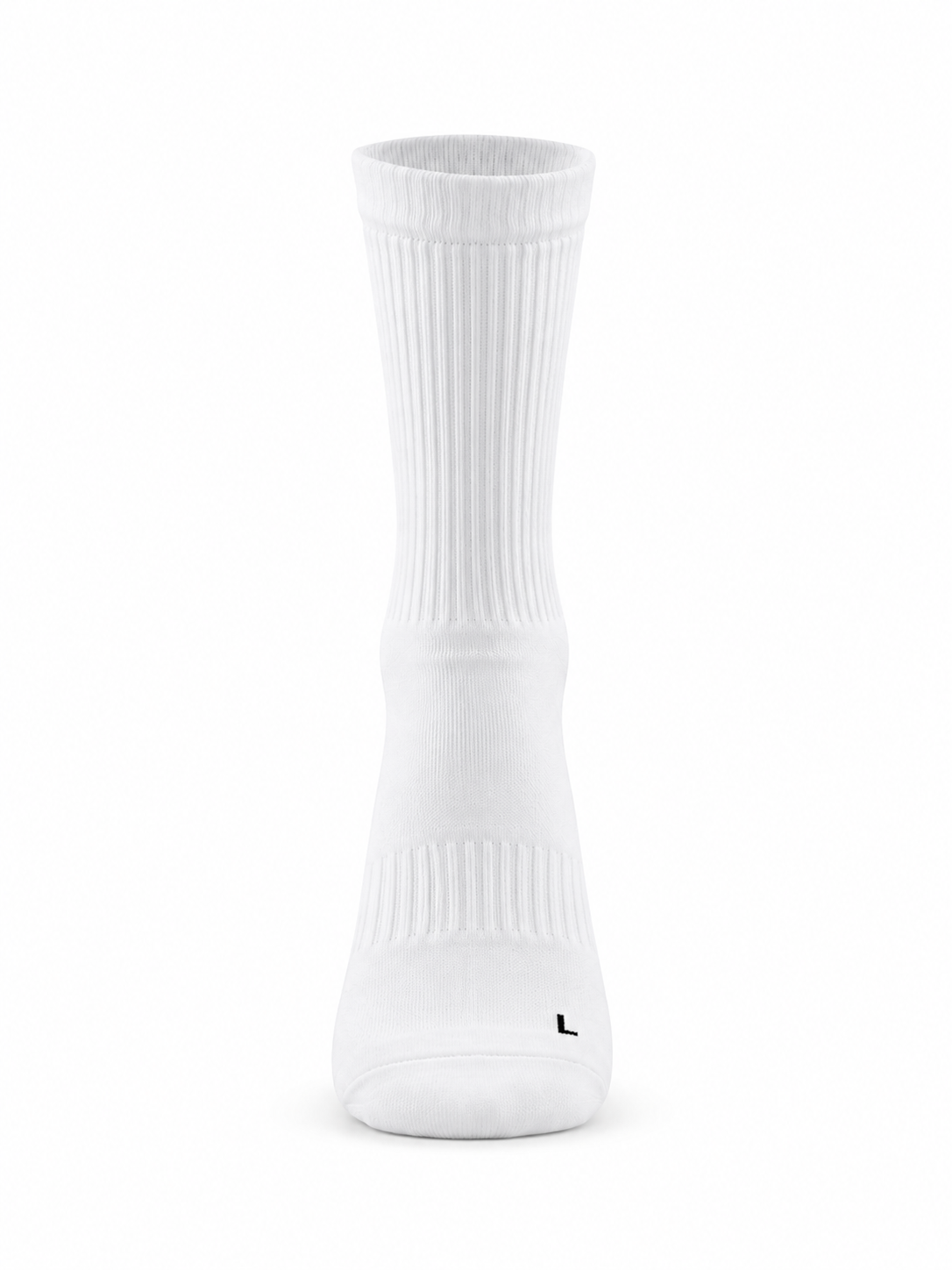 Court Performance Sock (White Black)